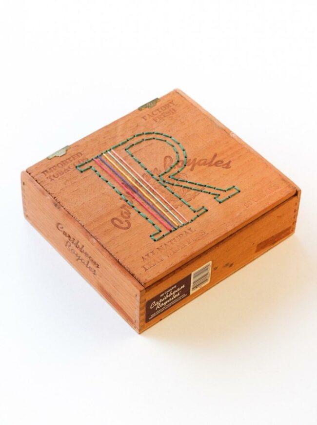Vibrant "R" Wooden Narrative Box